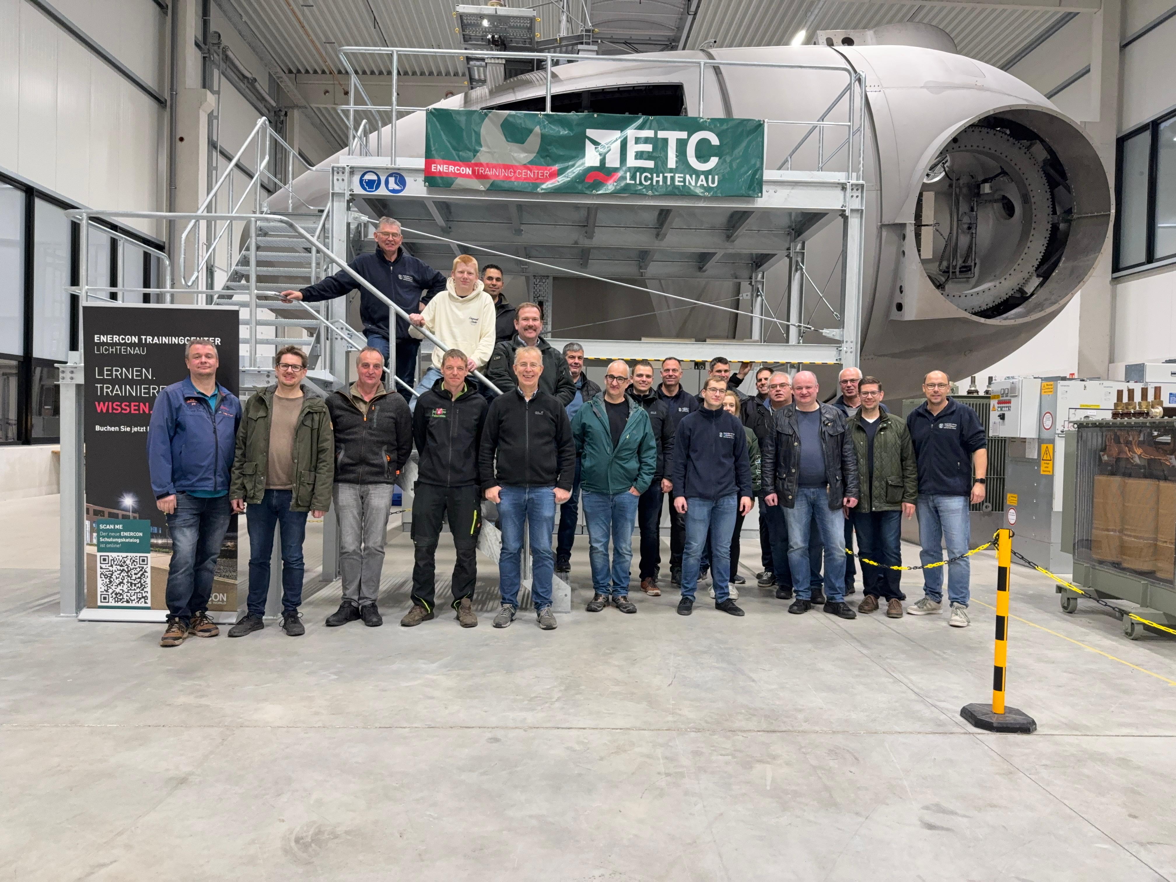 Besuch im ENERCON Trainingscenter Lichtenau